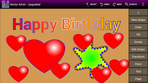 Vector Artist - Free version - عکس برنامه موبایلی اندروید