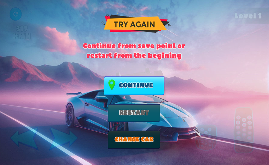 Risky Car Road Game - عکس بازی موبایلی اندروید