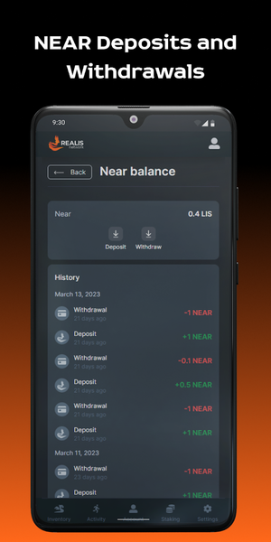 Realis Wallet: Marketplace NFT - Image screenshot of android app
