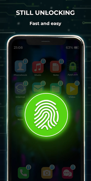 AppLock Fingerprint - App Lock - عکس برنامه موبایلی اندروید