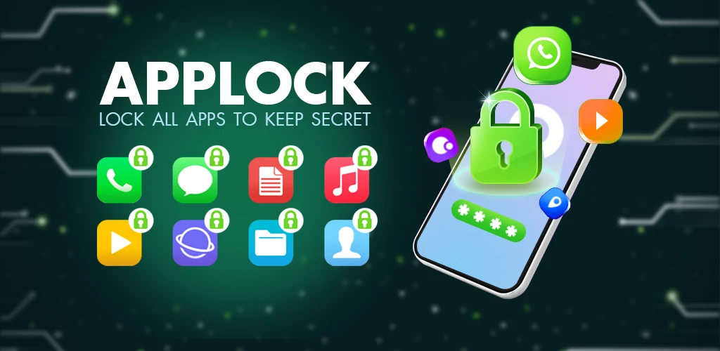 AppLock Fingerprint - App Lock - عکس برنامه موبایلی اندروید