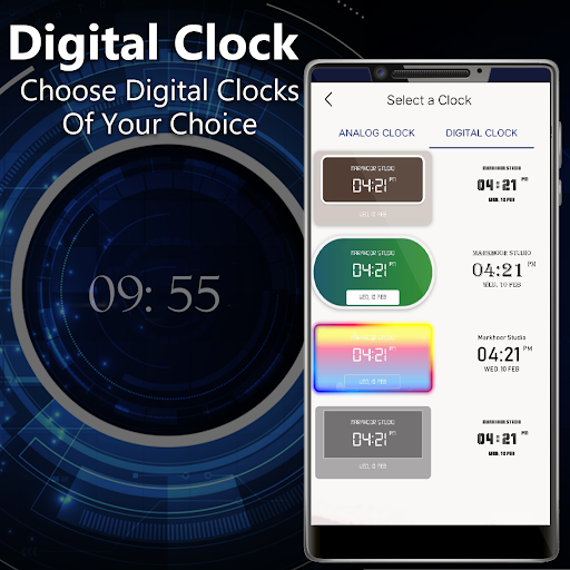 Alarm Clock - Night Clock - عکس برنامه موبایلی اندروید