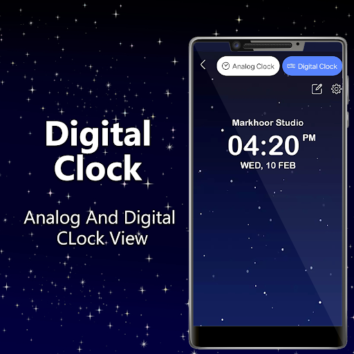 Alarm Clock - Night Clock - عکس برنامه موبایلی اندروید