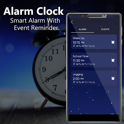 Alarm Clock - Night Clock - Image screenshot of android app