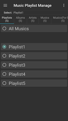Music Playlist Manage - Image screenshot of android app
