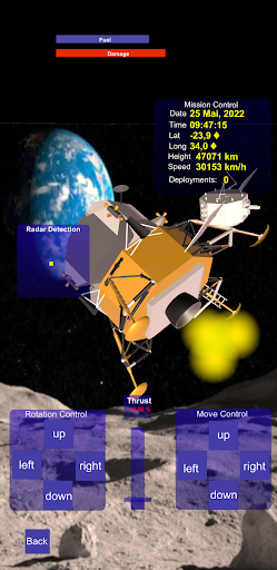 Apollo Lunar Lander Simulator - عکس برنامه موبایلی اندروید