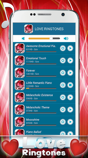 Love Ringtones - Image screenshot of android app