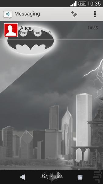 پوسته Batman گوشی های سونی - عکس برنامه موبایلی اندروید