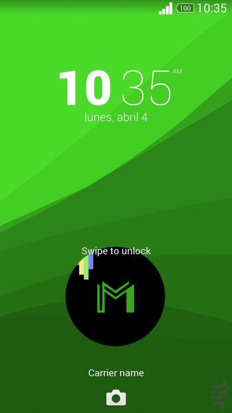 Xperia Theme™ : Green / Martin A. - Image screenshot of android app