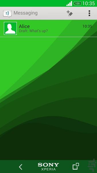 Xperia Theme™ : Green / Martin A. - Image screenshot of android app