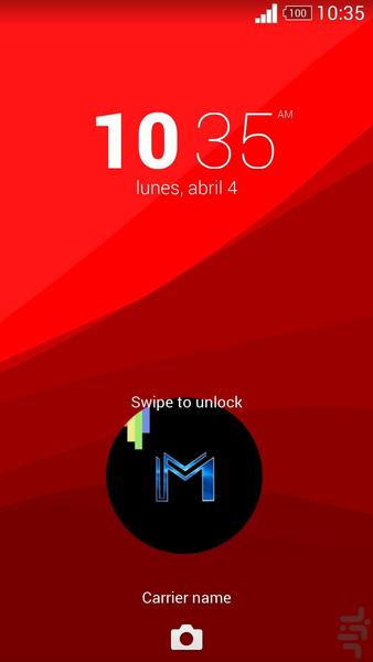 پوسته Red گوشی های سونی - عکس برنامه موبایلی اندروید