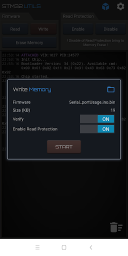 STM32 Utils - Image screenshot of android app