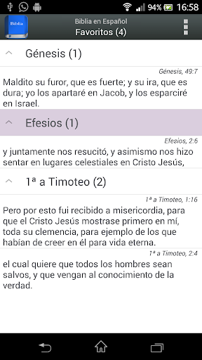 Biblia en Español Reina Valera - عکس برنامه موبایلی اندروید