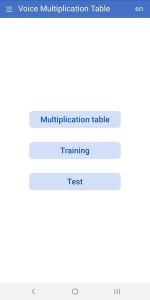 Voice Multiplication Table - Image screenshot of android app