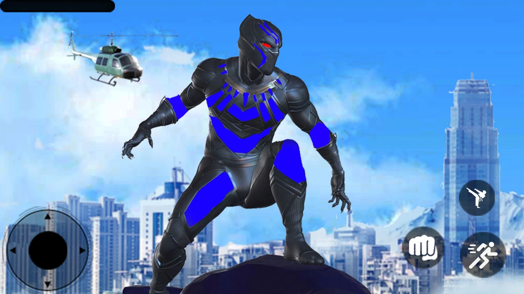 Flying Panther Hero Super city - Gameplay image of android game