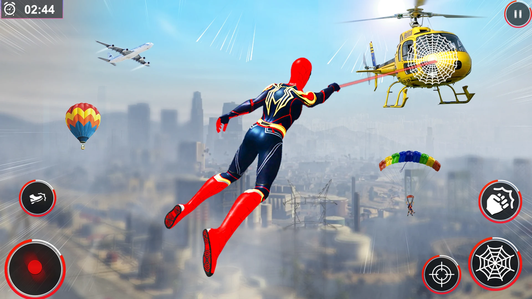 Flying Spider Hero :Rope Hero - عکس برنامه موبایلی اندروید