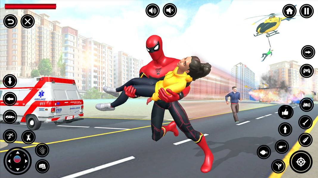 Flying Spider Rope Hero Fight - Image screenshot of android app