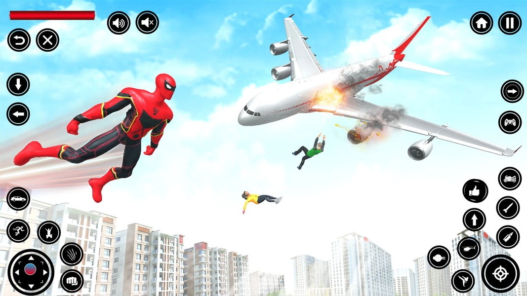 Flying Spider Hero :Rope Hero - Image screenshot of android app