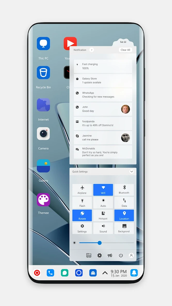S10 Plus theme for Launcher - Image screenshot of android app