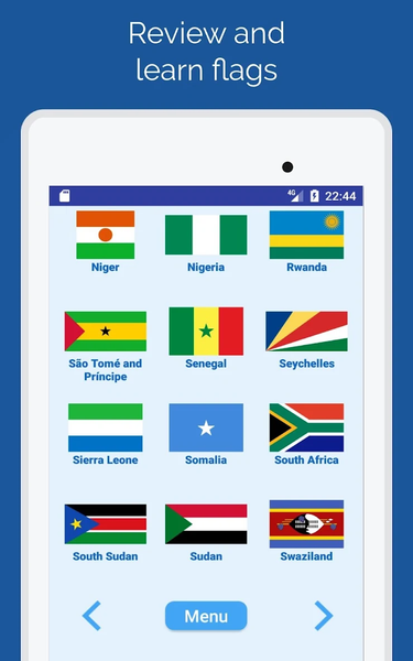 Flags of the countries - Quiz - Gameplay image of android game
