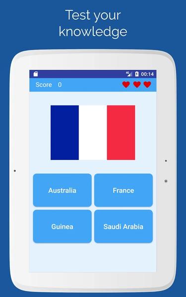 Flags of the countries - Quiz - Gameplay image of android game