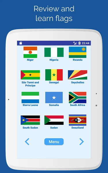 Flags of the countries - Quiz - Gameplay image of android game