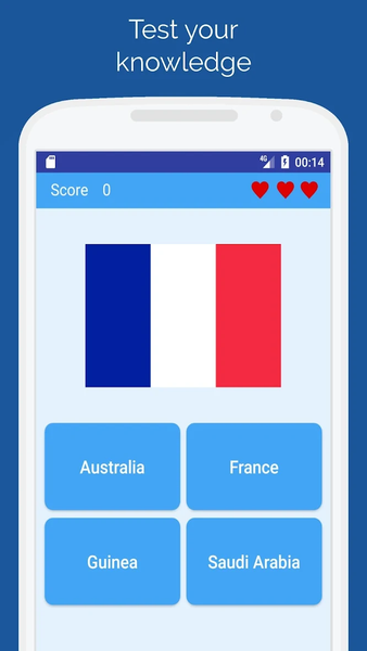 Flags of the countries - Quiz - Gameplay image of android game