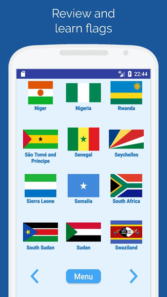 Flags of the countries - Quiz - Gameplay image of android game