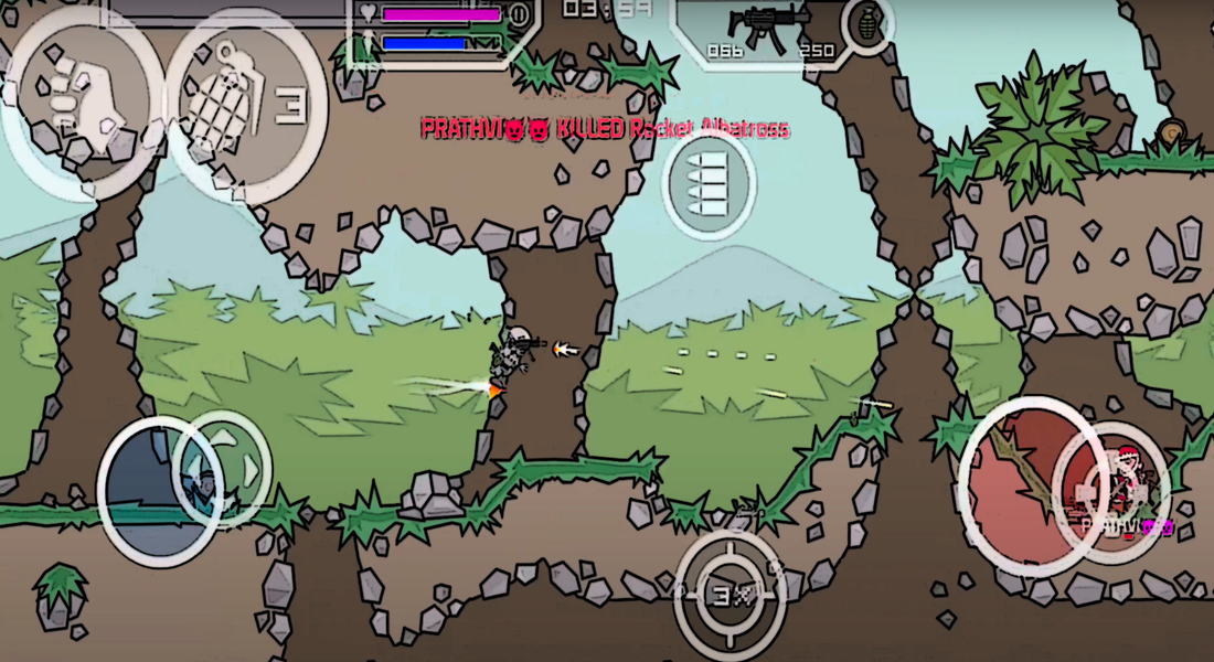 Mini Militia Mode Triger Do hk - Gameplay image of android game