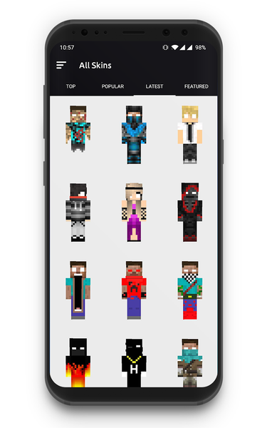 Herobrine Skins - Image screenshot of android app