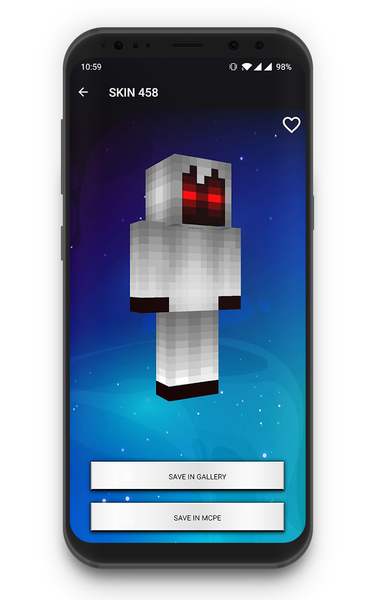 Herobrine Skins - Image screenshot of android app