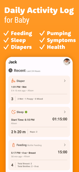 Baby Tracker - عکس برنامه موبایلی اندروید