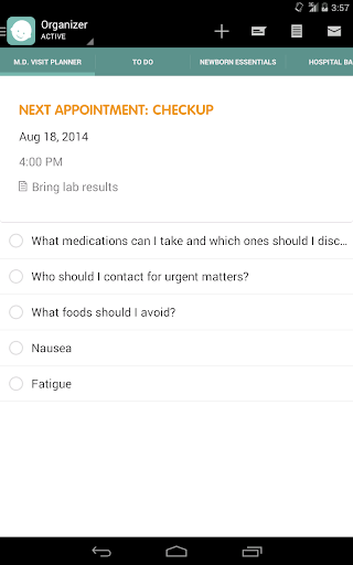 Pregnancy Tracker by Sprout - Image screenshot of android app