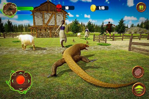 Angry Komodo Dragon: Epic RPG Survival Game - Gameplay image of android game