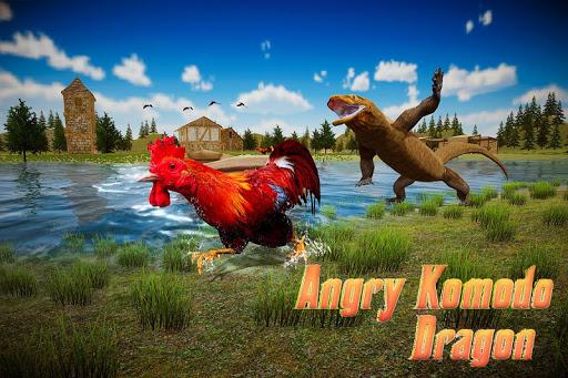 Angry Komodo Dragon: Epic RPG Survival Game - Gameplay image of android game