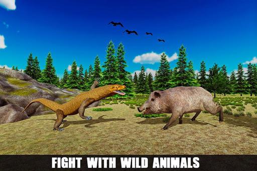 Angry Komodo Dragon: Epic RPG Survival Game - Gameplay image of android game