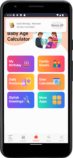 Baby Age Calculator - Image screenshot of android app