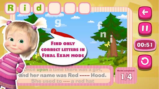 Masha and the Bear: Word Game - Image screenshot of android app