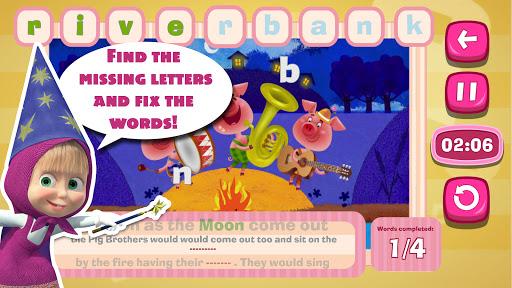 Masha and the Bear: Word Game - عکس برنامه موبایلی اندروید