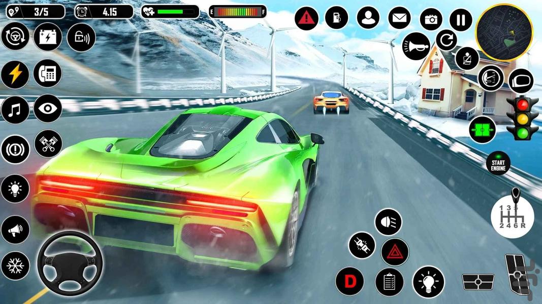 بازی ماشین اسپرت - Gameplay image of android game