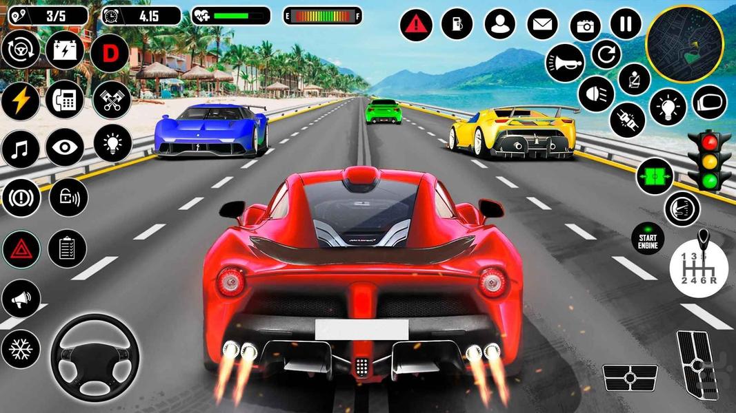 بازی ماشین اسپرت - Gameplay image of android game