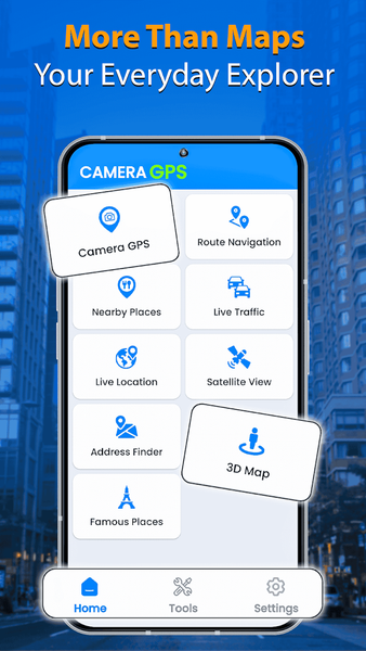 GPS Camera: Photo Location Map - عکس برنامه موبایلی اندروید