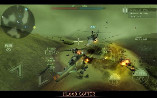 BLOOD COPTER - Gameplay image of android game