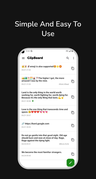 Clipboard - Copy Paste & Notes - Image screenshot of android app