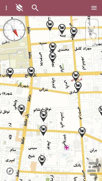 نقشه و مکان یاب ایران - Image screenshot of android app