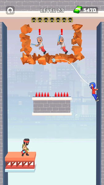 Swing Hero: Superhero Fight - Gameplay image of android game