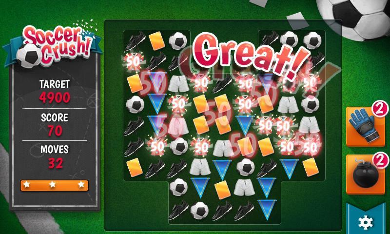 Soccer Crush - Gameplay image of android game