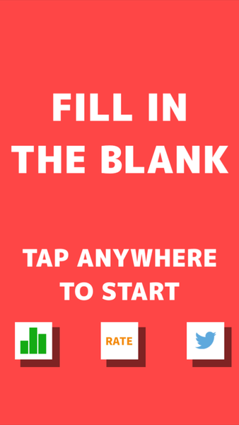 Fill in the blank. - Gameplay image of android game