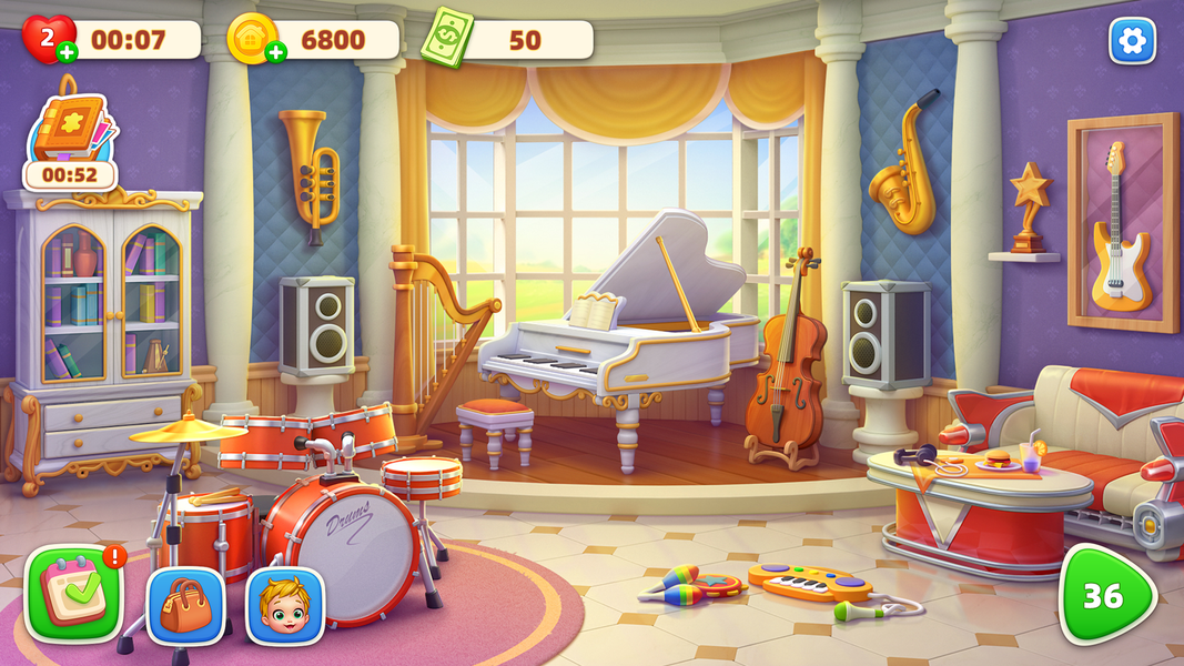 Home Mansion: Design & Match - عکس بازی موبایلی اندروید