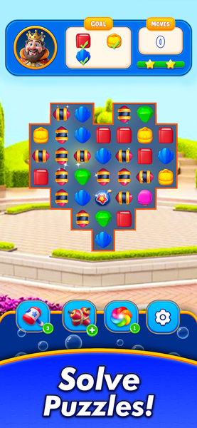 3D Real Match - Tiles Puzzle - Gameplay image of android game